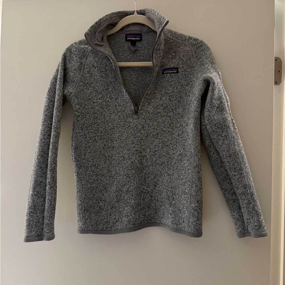 Patagonia 1/4 Zip Better Sweater Grey. Size small